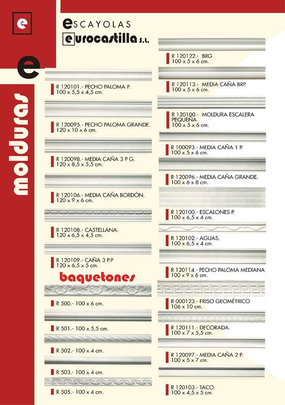 Escayolas Eurocastilla S.L. molduras 